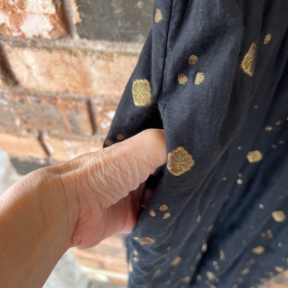 joie • nadezhda metallic embroidered jumpsuit in caviar - Picture 9 of 15